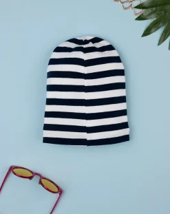 Prenatal Cappelli E Sciarpe-Berretto Jersey Bimbo Bianco/Blu