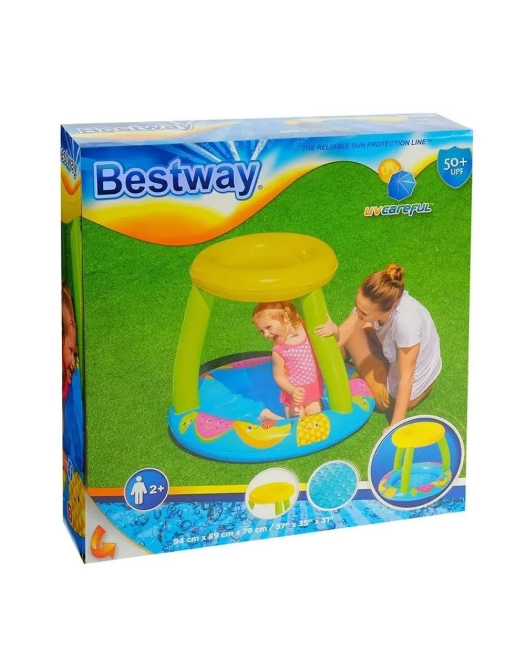 Bestway Piscine Braccioli E Salvagenti-- Piscina Frutti Cm. 94 X 89 X 79