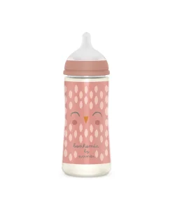 Suavinex Biberon-Biberon Bonhomia Con Tettarella Sx Pro +6 Mesi 360Ml Decoro Piuma Rosa -