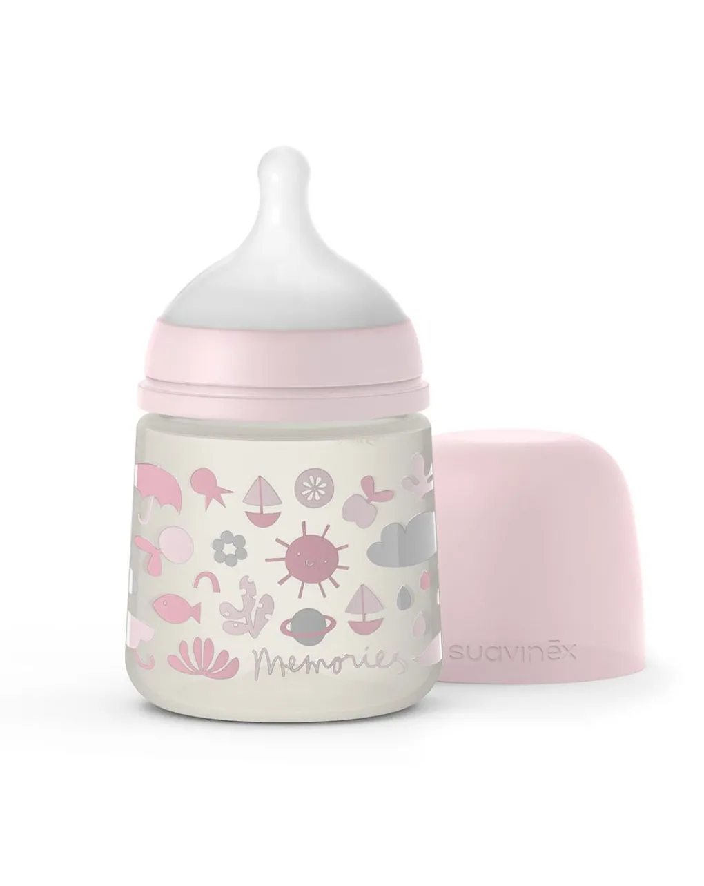 Suavinex Biberon-Biberon Memories 150Ml Silicone Tettarella Sx Pro Rosa