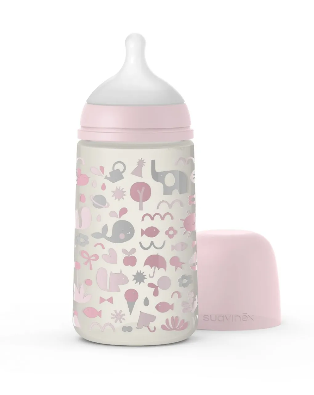 Suavinex Biberon-Biberon Memories 270Ml Silicone Tettarella Sx Pro Rosa