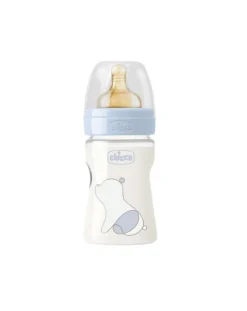 Chicco Biberon-Biberon Original Touch 150 Ml Azzurro Flusso Lentocaucciu