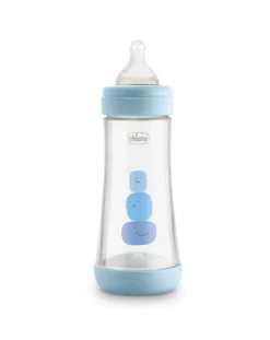 Chicco Biberon-Biberon Perfect 5 Azzurro 300Ml - Flusso Veloce