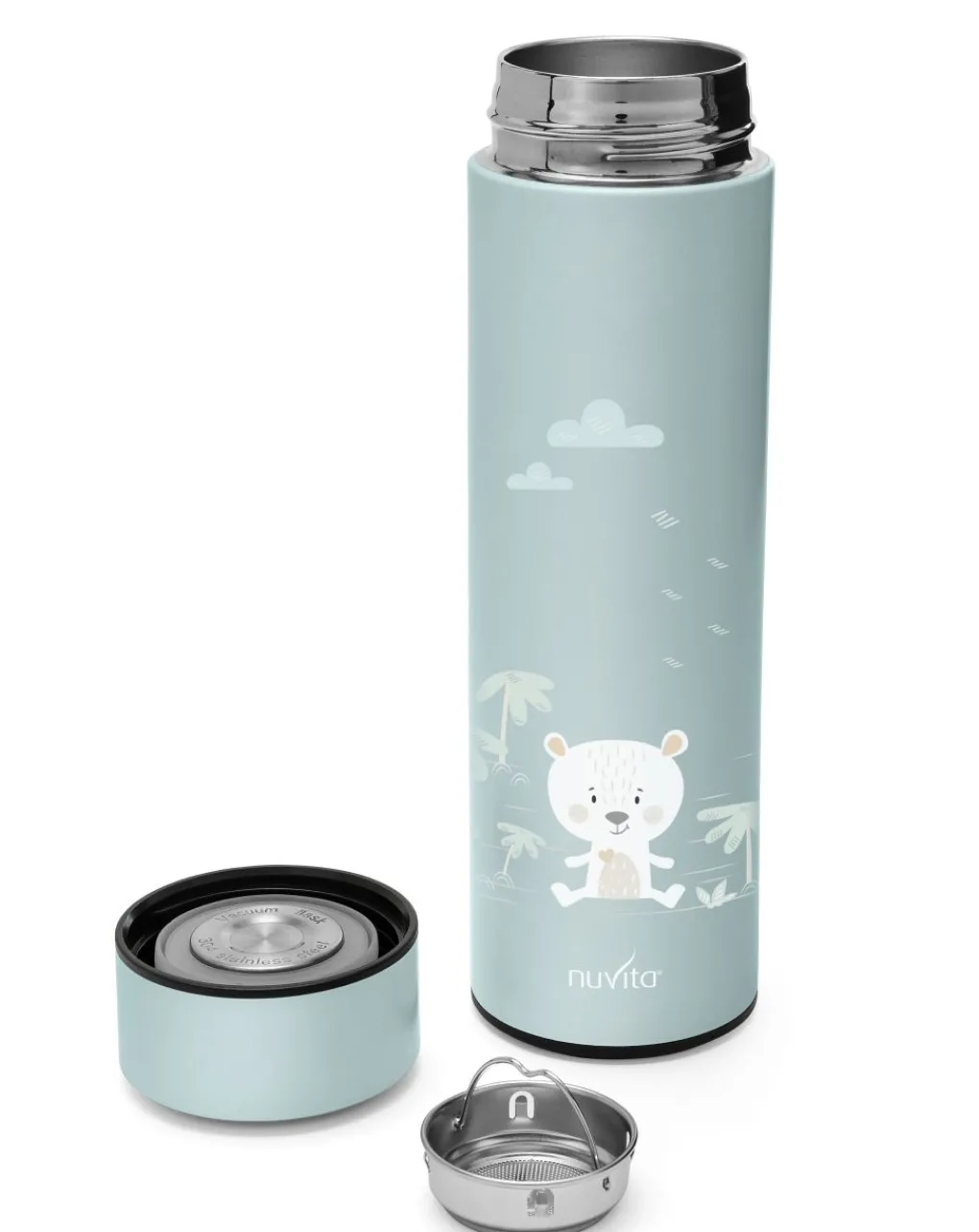 Nuvita Thermos E Contenitori Pappa-Borraccia Termica 500Ml Con Termometro Led - 4456