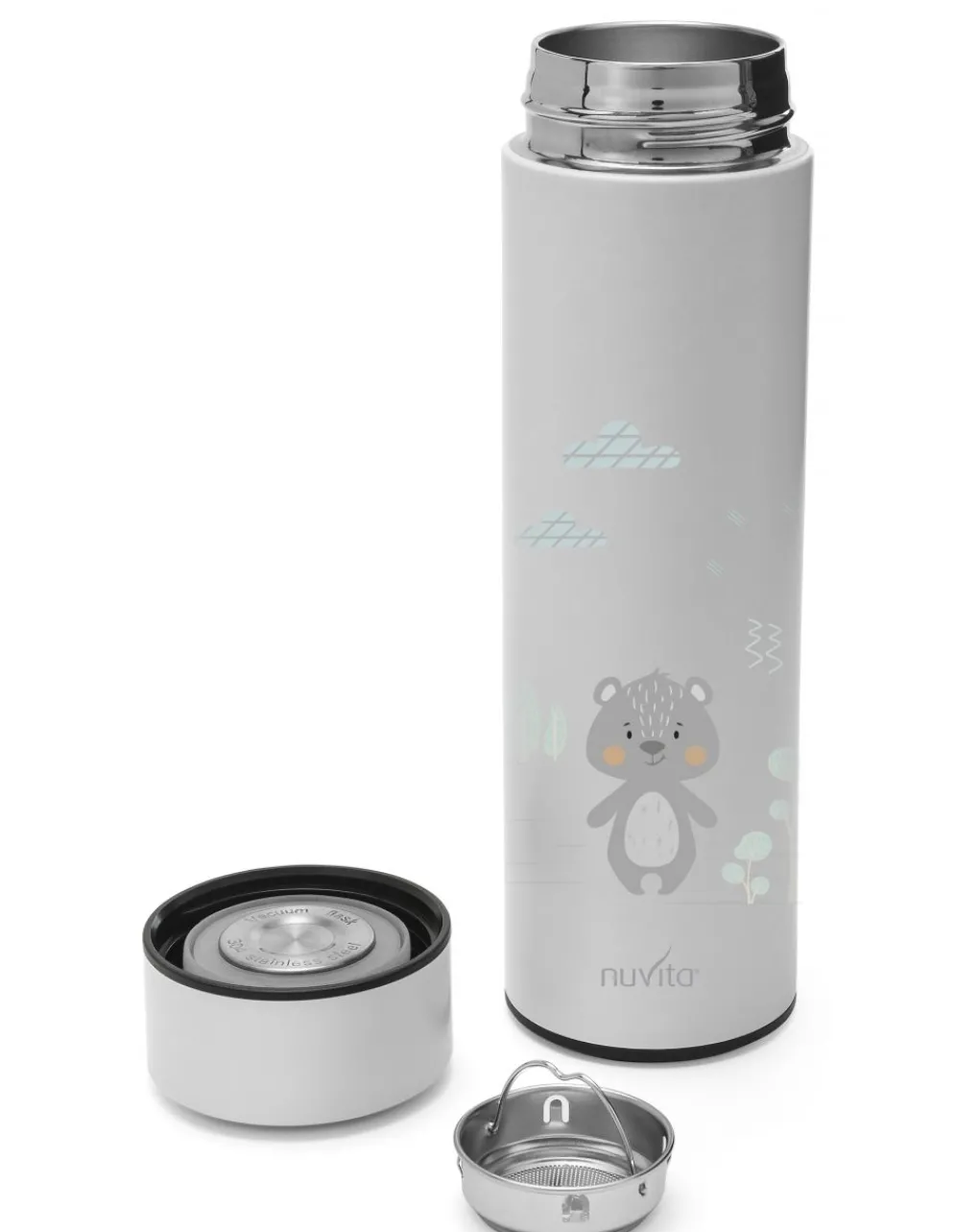 Nuvita Thermos E Contenitori Pappa-Borraccia Termica 500Ml Con Termometro Led - 4455