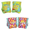 Bestway Secchielli E Giochi Mare-Braccioli In Tessuto Swim Safe Abc? Aquastar? 38×14 Cm. Chiusura Regolabile Misura S/M - 2 Colori Assortiti -