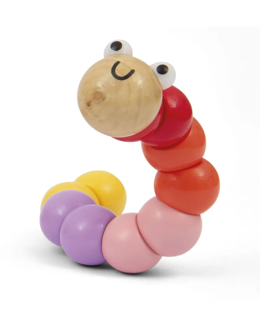 Wood'N'Play Giochi Primi Mesi-Bruco Snodato In Legno - Wood’N’Play