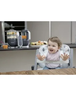 Babymoov Frullatori E Cuocipappa-Bundle Nutribaby(+) Grigio + 3 Babybols Gratuite