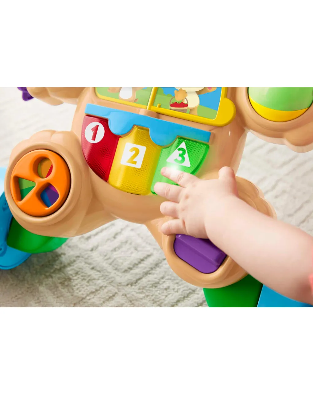 Fisher-Price Cavalcabili E Primi Passi-Cagnolino Primi Passi Ridi & Impara Smart Stages - Da 6 Mesi -
