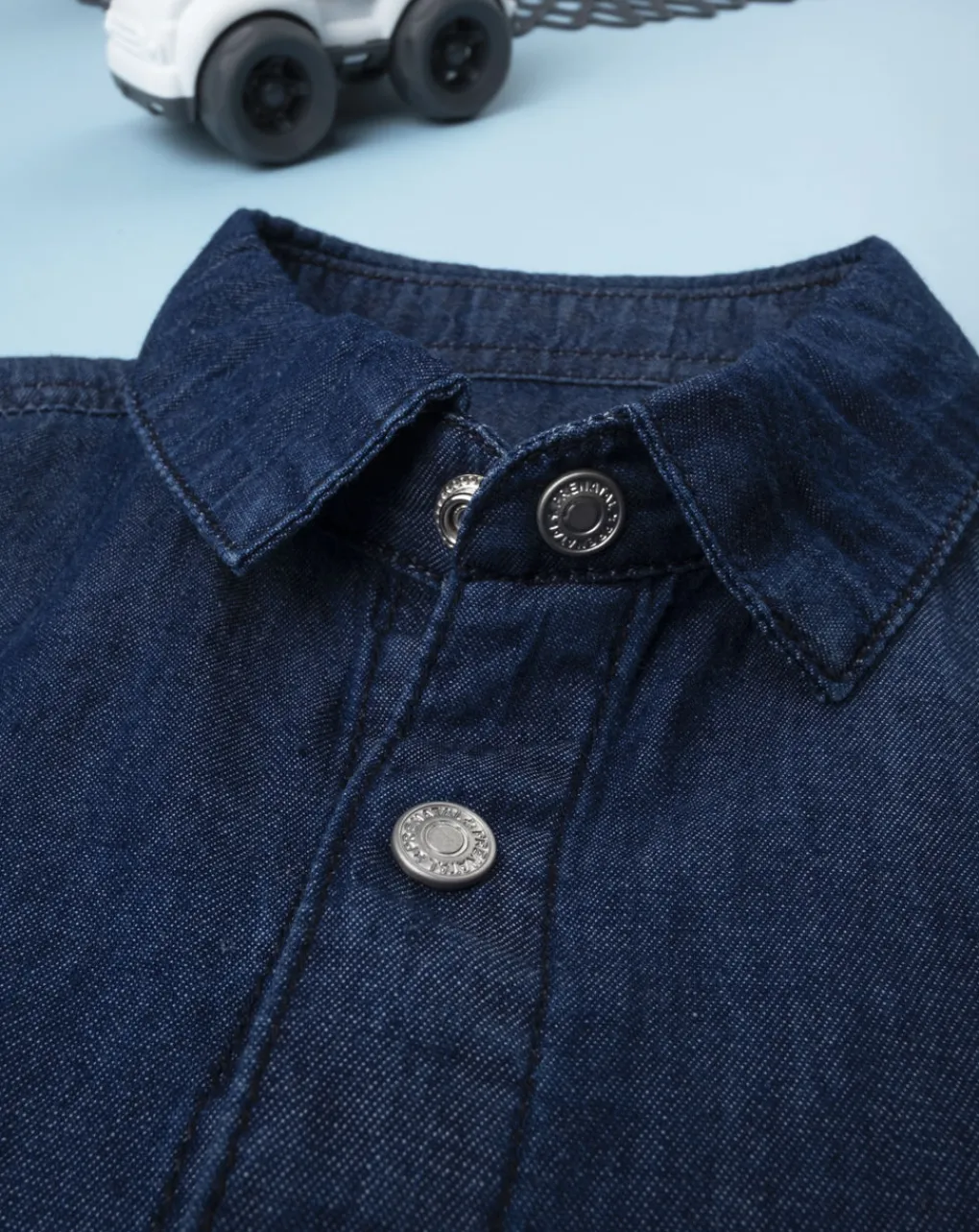 Prenatal Magliette E Camicie-Camicia Boy Blu Denim