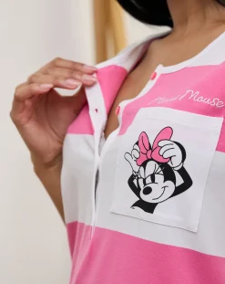 Prenatal Pigiami E Camicie Da Notte-Camicia Da Notte Allattamento A Righe Minnie Mouse