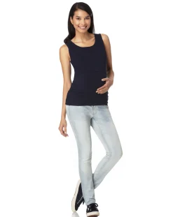 Prenatal Magliette E T Shirt-Canotta Allattamento Doppia Blu Scuro