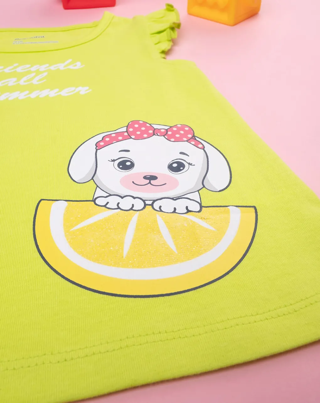 Prenatal Magliette Camicie E Body-Canotta Bimba Verde "Summer”