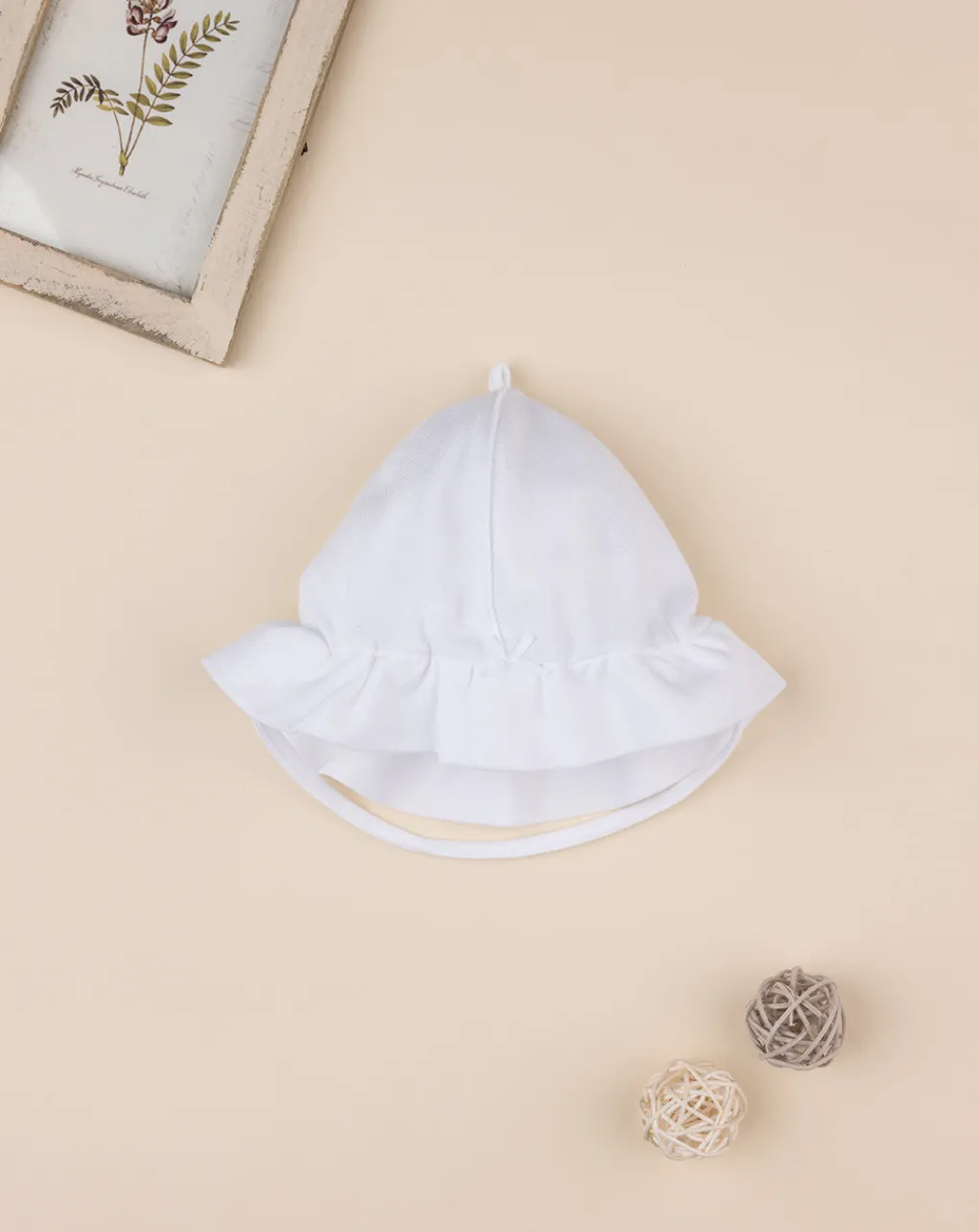 Prenatal Cappelli E Accessori-Cappellino In Piquet Con Fiocchi Applicati