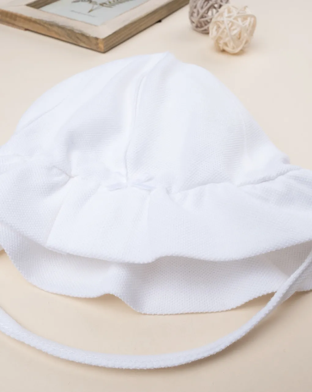 Prenatal Cappelli E Accessori-Cappellino In Piquet Con Fiocchi Applicati