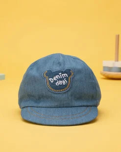 Prenatal Cappellini Cuffiette E Muffole-Cappello Bimbo Con Visiera Denim