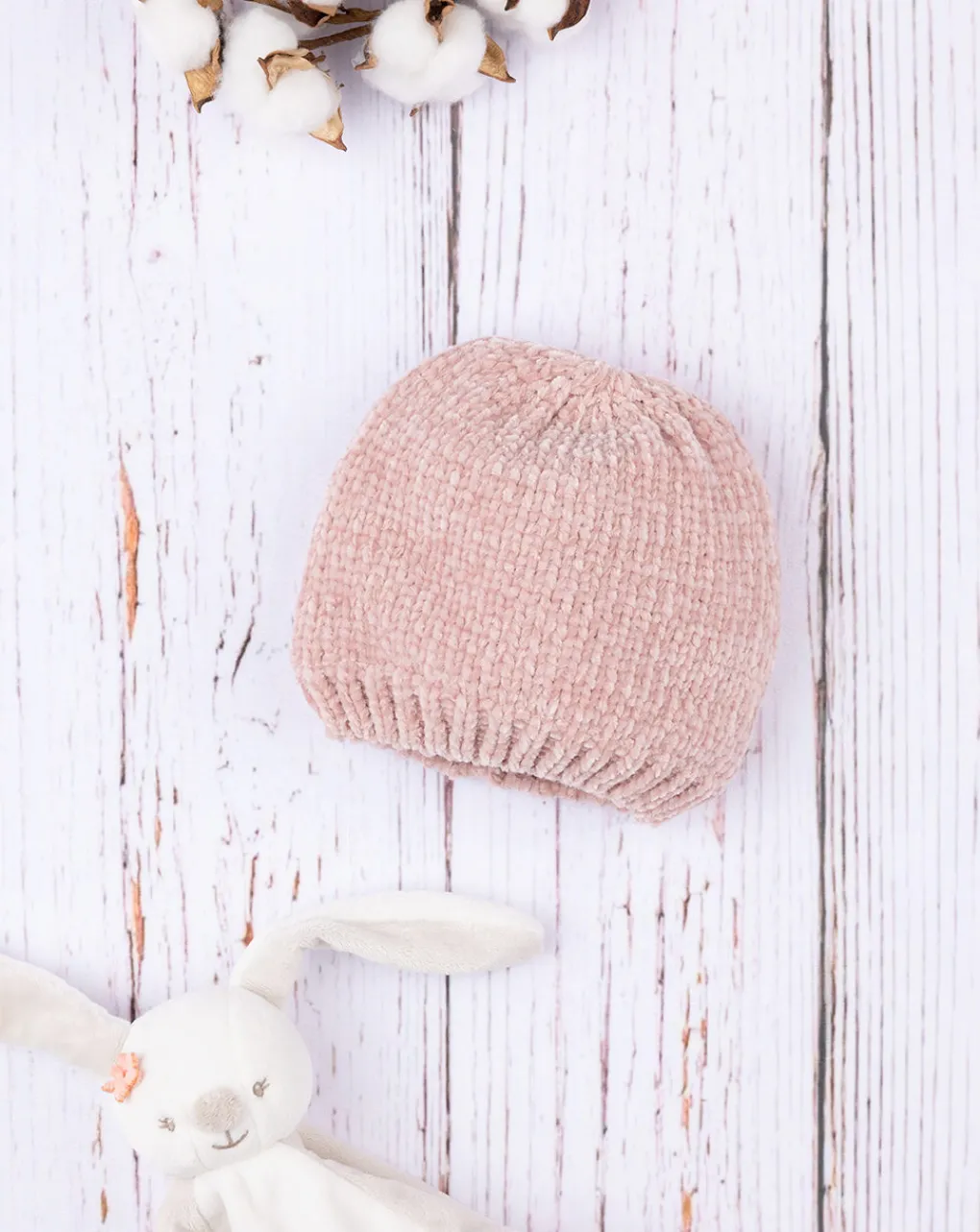Prenatal Cappelli E Accessori-Cappello Ciniglia Bimba Rosa