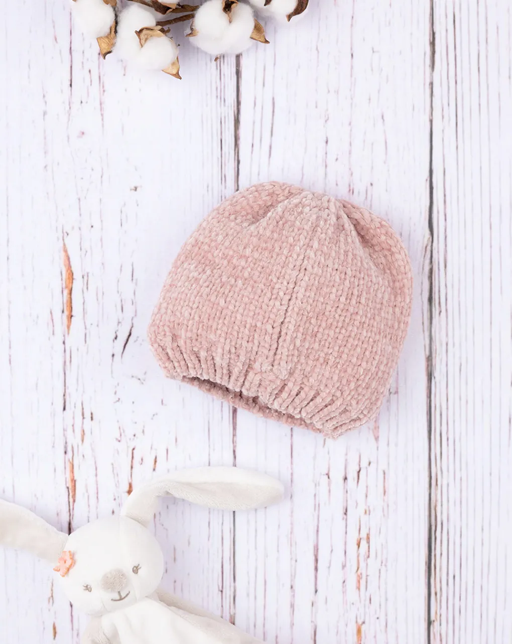 Prenatal Cappelli E Accessori-Cappello Ciniglia Bimba Rosa