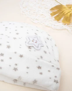 Prenatal Cappellini Cuffiette E Muffole-Cappello Ciniglia Neonato Organic Cotton
