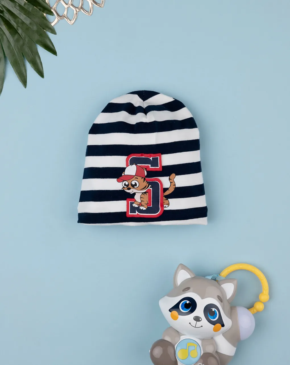 Prenatal Cappelli E Accessori-Cappello Jersey Bimbo Bianco/Blu