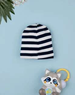 Prenatal Cappelli E Accessori-Cappello Jersey Bimbo Bianco/Blu