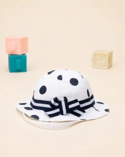 Prenatal Cappellini Cuffiette E Muffole-Cappello Neonata Elegante Pois