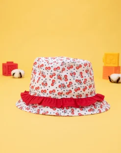 Prenatal Cappelli E Accessori-Cappello Pescatore Bimba Ciliegie