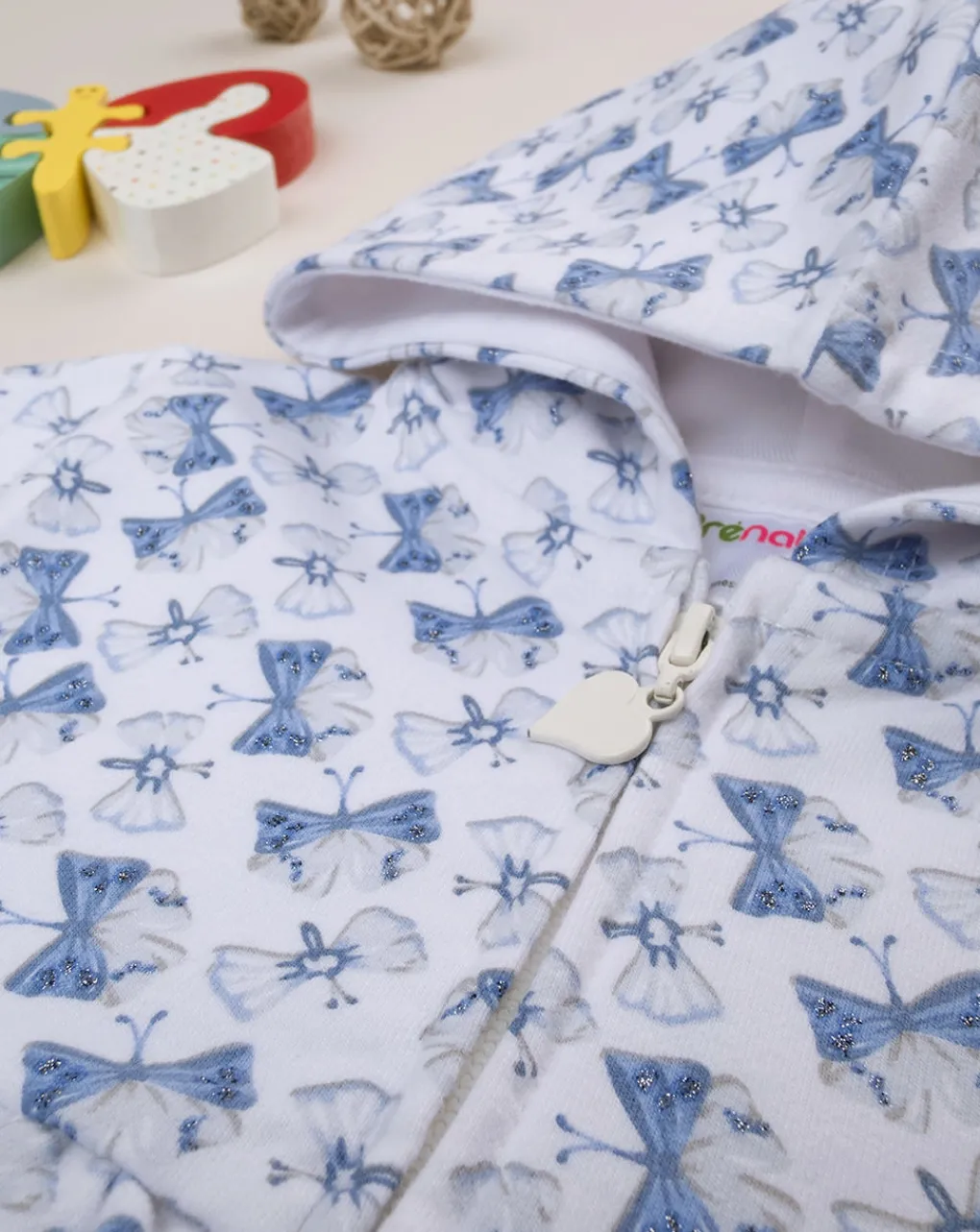 Prenatal Maglioni E Cardigan-Cardigan Bimba French Terry "Fiocchi”