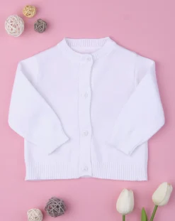 Prenatal Cardigan-Cardigan Boy White