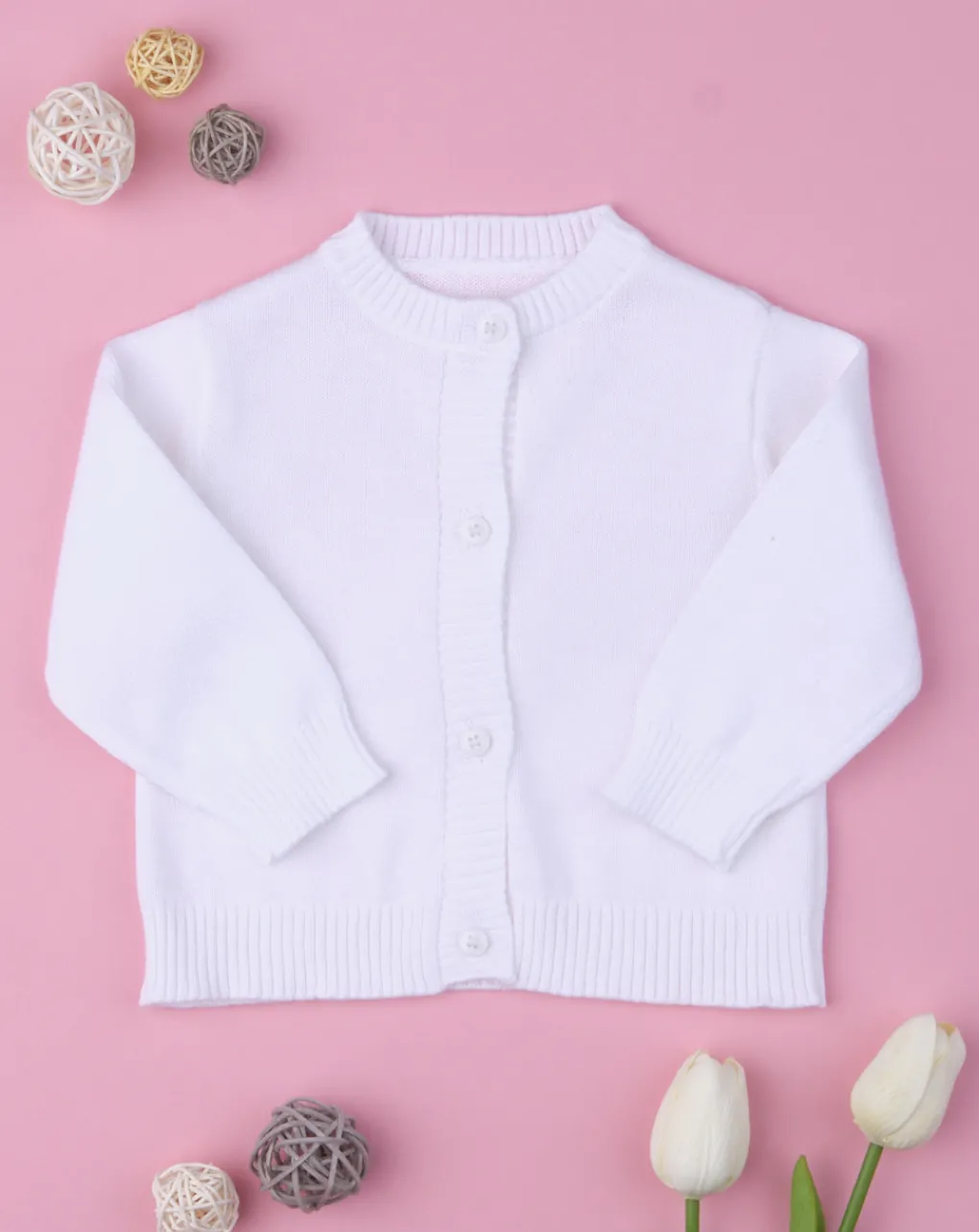 Prenatal Cardigan-Cardigan Boy White