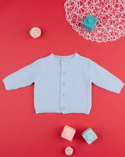 Prenatal Maglioni E Cardigan-Cardigan In Tricot Azzurro