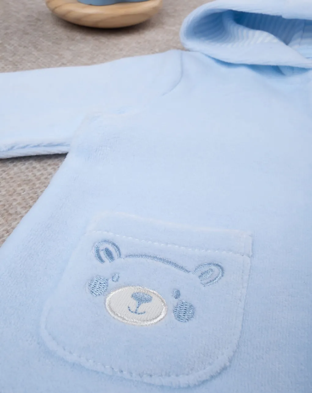 Prenatal Giubbotti E Piumini-Cardigan Neonato Con Cappuccio In Ciniglia