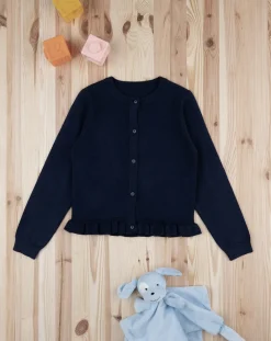 Prenatal Felpe E Maglioni-Cardigan Tricot Bimba Blu