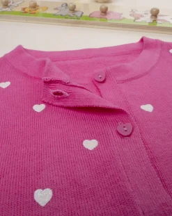 Prenatal Felpe E Maglioni-Cardigan Tricot Bimba Rosa