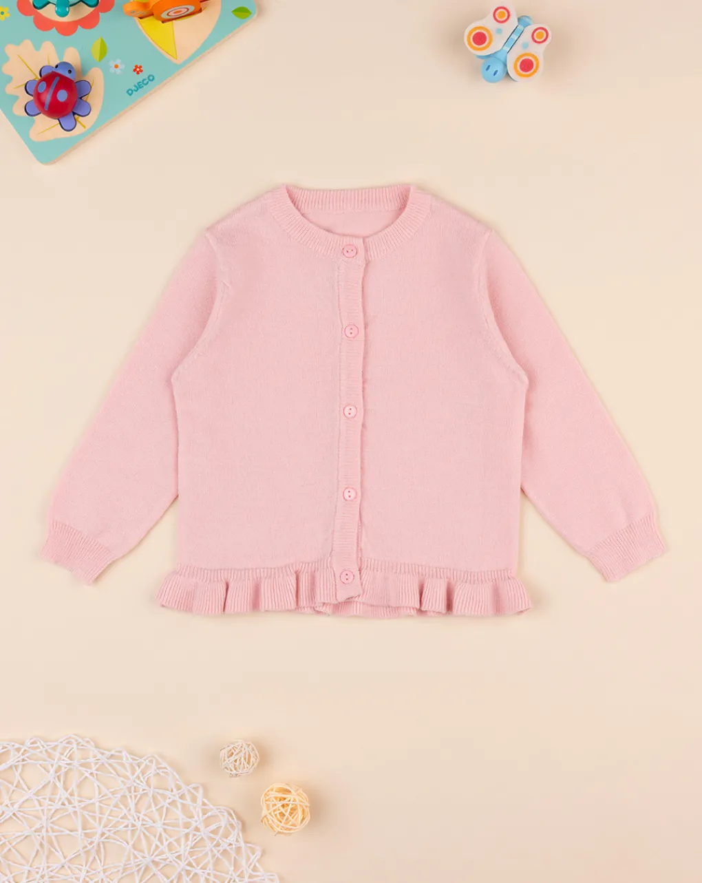 Prenatal Maglioni E Cardigan-Cardigan Tricot Bimba Rosa
