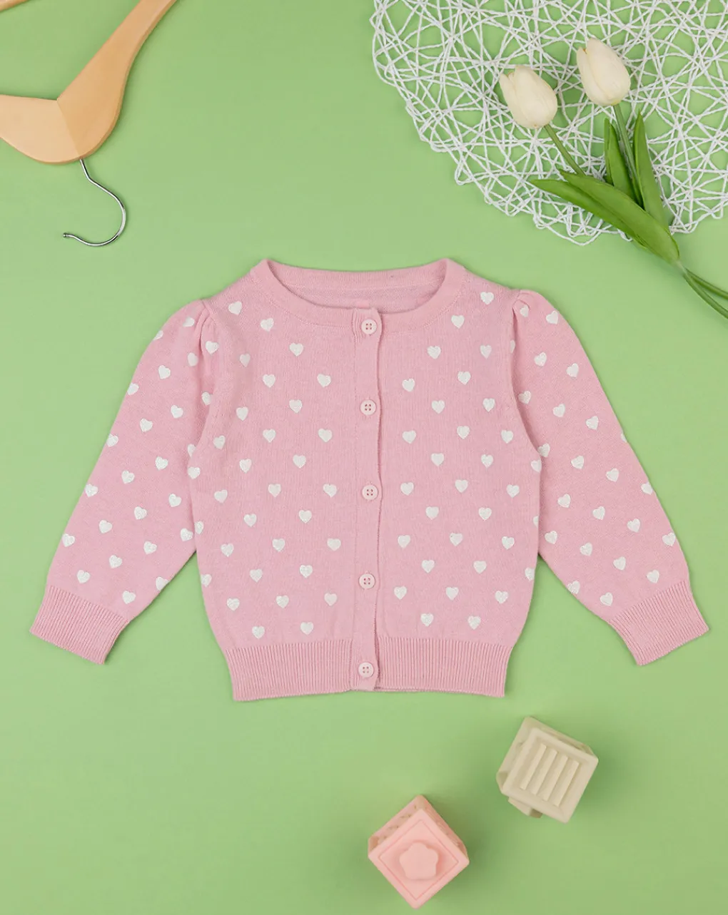 Prenatal Maglioni E Cardigan-Cardigan Tricot Bimba Rosa