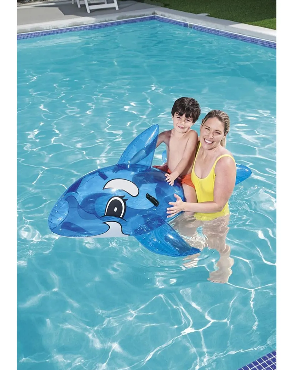 Bestway Secchielli E Giochi Mare-Cavalcabile Balena Cm. 157×94 Con Maniglie -
