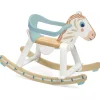 Djeco Cavalcabili E Primi Passi-Cavallo A Dondolo Babycavali In Legno E Plastica -