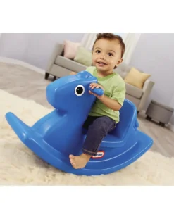 Little tikes Altalene E Dondoli-Cavallo A Dondolo Blu -