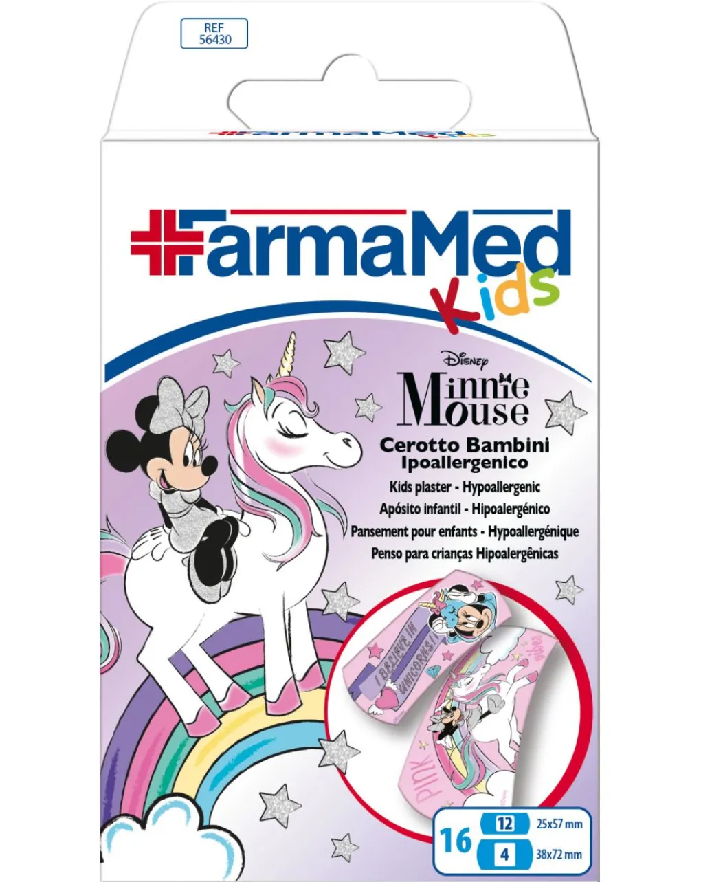 Farmamed Medicazione E Disinfettanti-Cerotti Minnie 16 Pz -
