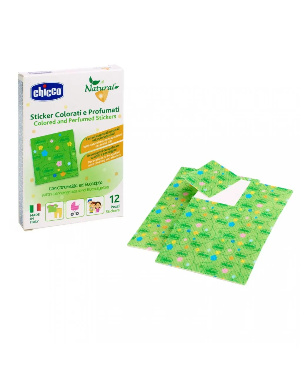 Chicco Antizanzare-Cerotti Profumati E Colorati 12 Pezzi -