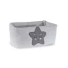 Picci Complementi D'Arredo-Cestino Portacose Rivestito Stella Grigio -