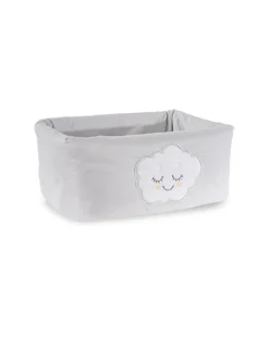 Picci Complementi D'Arredo-Cestino Portacose Rivestito Nuvola Grigio -