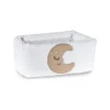 Picci Complementi D'Arredo-Cestino Portacose Rivestito Luna Bianco -