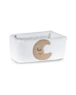 Picci Complementi D'Arredo-Cestino Portacose Rivestito Luna Bianco -