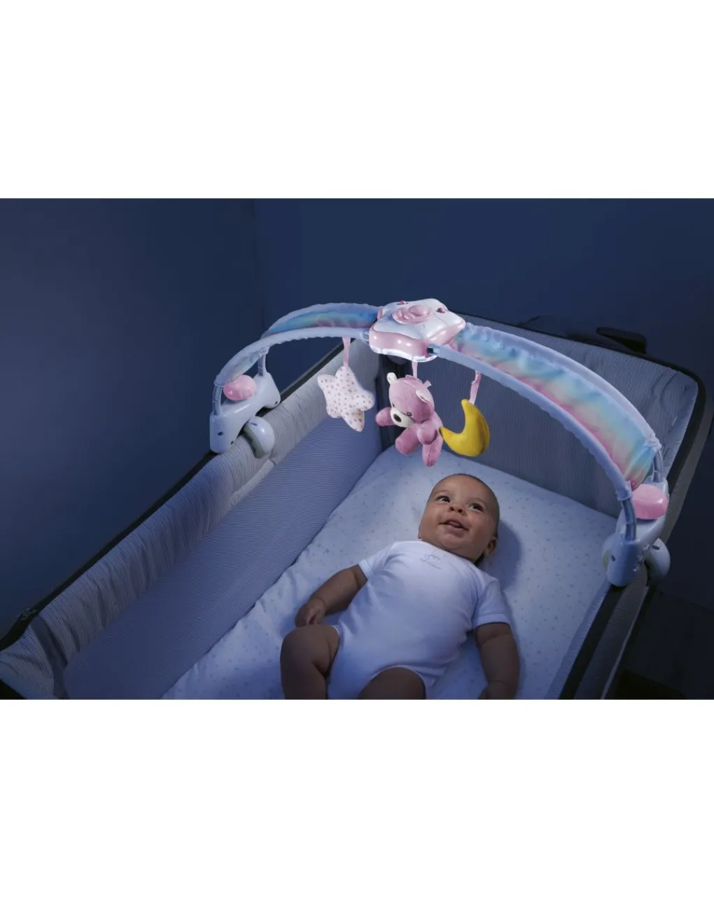 Chicco Giostrine E Carillon Neonato-- Arco Lettino Rainbow Sky Rosa
