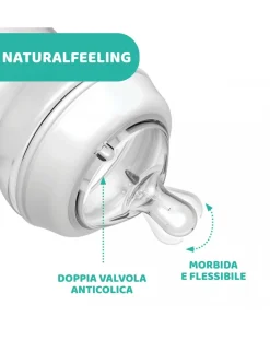 Chicco Biberon-- Biberon Naturalfeeling Neutro6M+330 Mlflusso Veloce