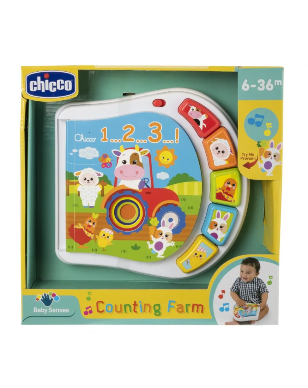 Chicco Giochi Primi Mesi-- Libretto Animali Della Fattoria