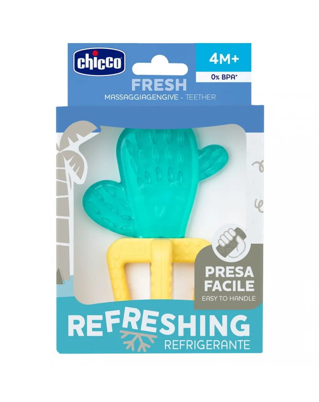 Chicco Succhietti-- Massaggiagengive Fresh Cactus 3D 4M+