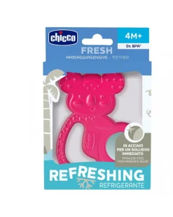 Chicco Succhietti-- Massaggiagengive Fresh Koala Rosa 4M+